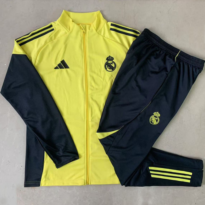 2025-26 RMA Yellow Kids Jacket Tracksuit #E25112(童装）
