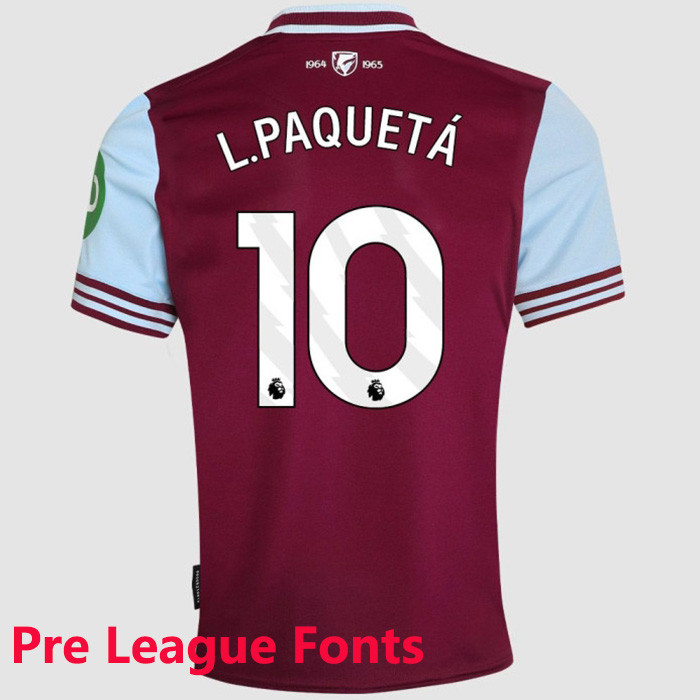 2025-26 West Ham Home Player Version Soccer Jersey