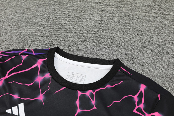 24-25 RMA Black Purple Training Short Suit #豹
