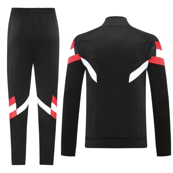 24-25 Man Utd Black Jacket Tracksuit #06