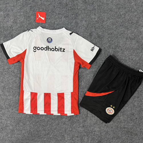 2025-26 PSV Home Kids Soccer Jersey