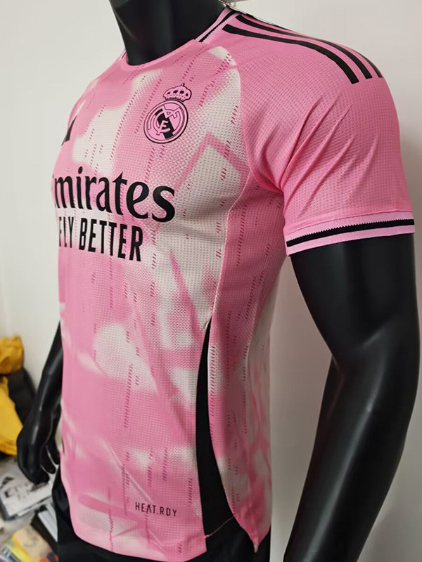 2024-25 RMA Pink White Special Edition Player VersionTraining Shirts