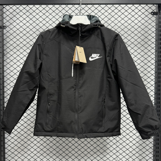 2024 NK Velvet Thickened warm Black Outdoor Jackets # F2 加绒冲锋衣