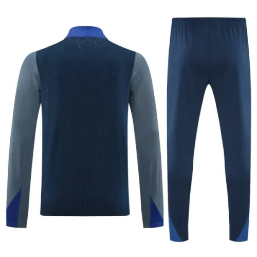 25-26 PSG Royal blue Half Pull Tracksuit