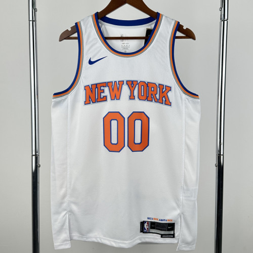 2022-23 KNICKS CLARKSON #00 White Top Quality HotPressing NBA Jersey