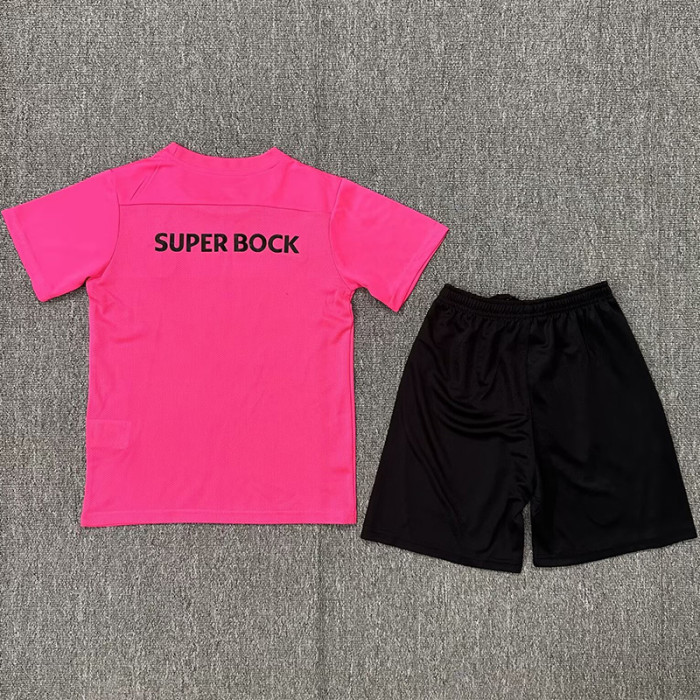 24-25 Sporting Lisbon Pink Kids Soccer Jersey