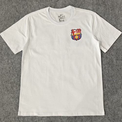 25-26 BAR White High Quality Casual T-shirt #圆领涂鸦