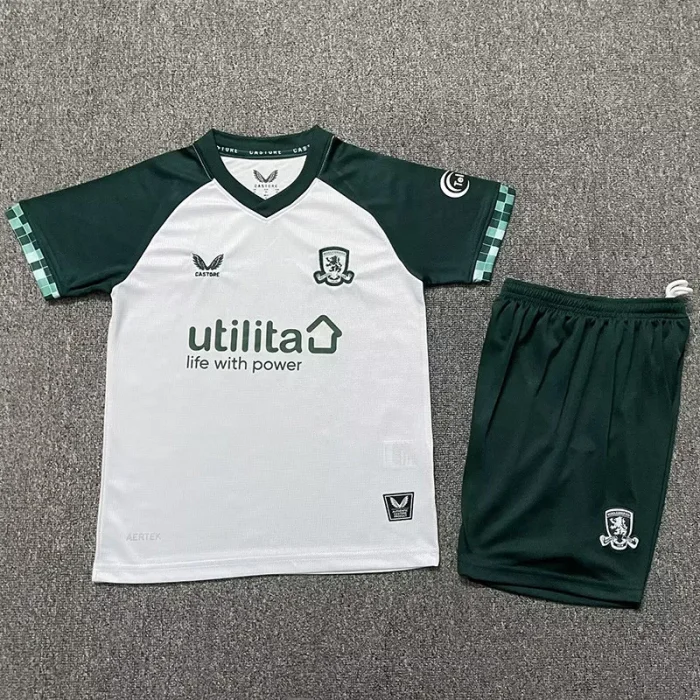 25-26 Middlesbrough Third Kids Soccer Jersey