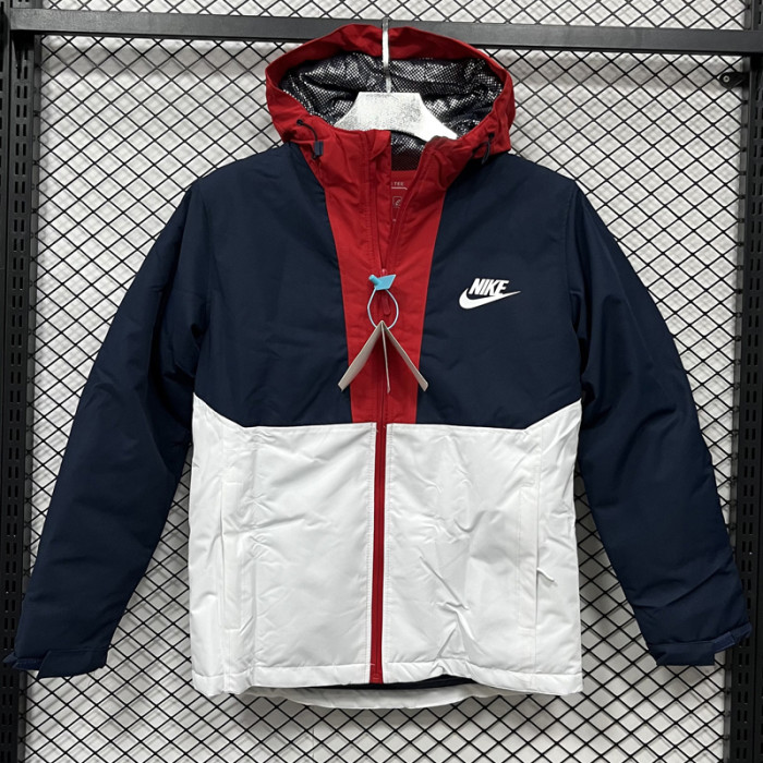 2025 NK Cotton Thickened warm Blue White Outdoor Jackets #P6加棉冲锋衣