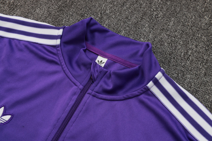 2025-26 RMA Purple Kids Half Pull Tracksuit #E2520(童装)(半拉链)