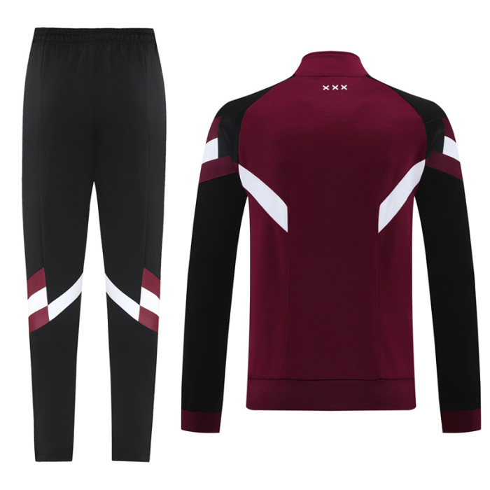 24-25 Ajax Jujube red Jacket Tracksuit #08