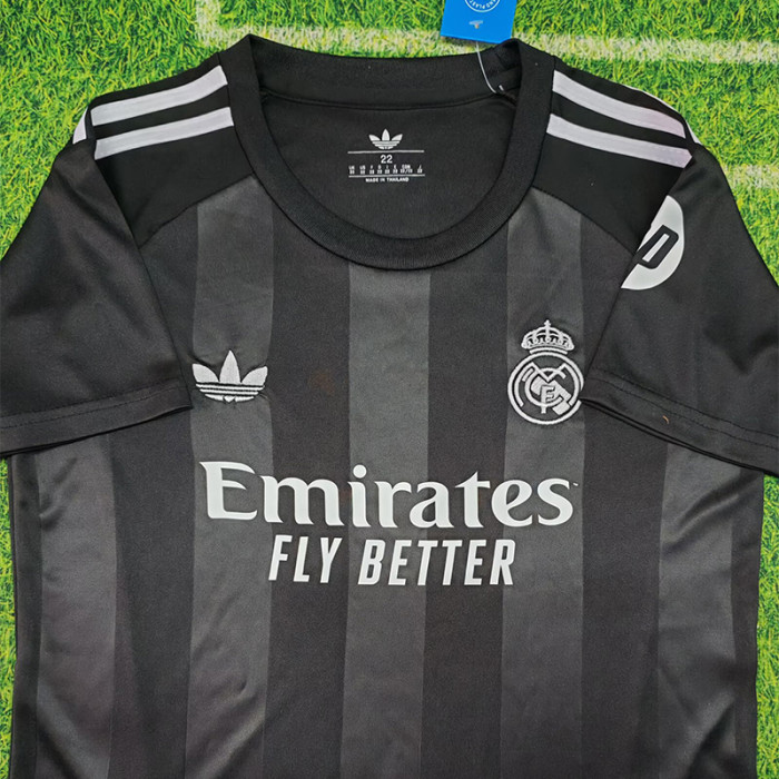 25-26 RMA Black GoalKeeper Kids Soccer Jersey