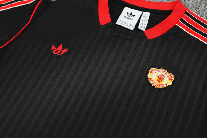 2025-26 Man Utd Black Training Short Suit
