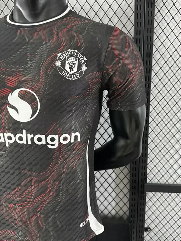 25-26 Man Utd Black Red Special Edition Player Version Training shirts