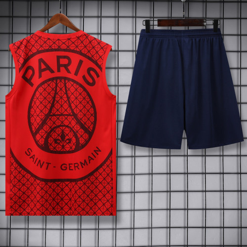 2025-26 PSG Red Tank top and shorts suit