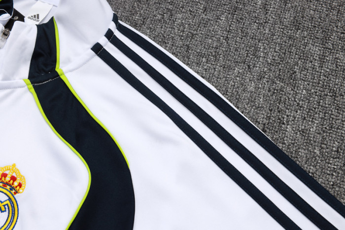 2025-26 RMA White Kids Half Pull Tracksuit #E2572(童)(半拉链)