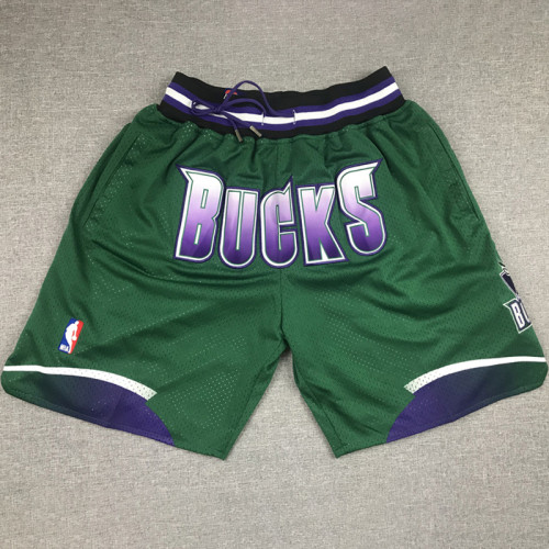 BUCKS Green City Edition Top Quality NBA Pocket Pants *雄鹿队