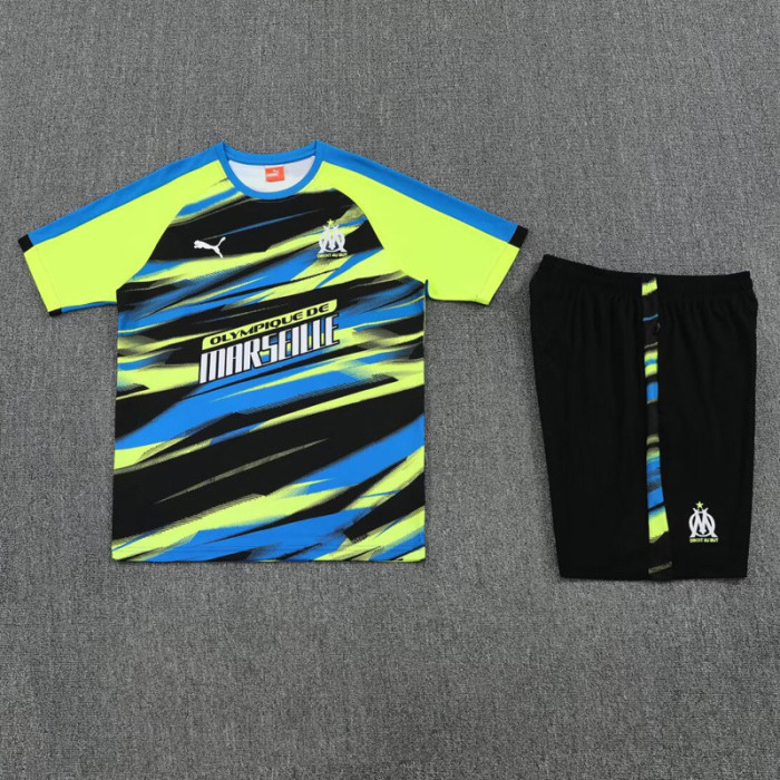 25-26 Marseille Fluorescent green Training Short Suit