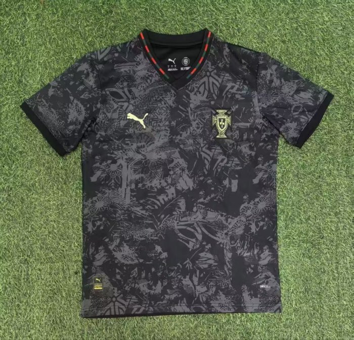 2026 Portugal Grey Black Special Edition jersey
