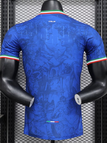 24-25 Italy Blue Special Edition Player Version Soccer Jersey