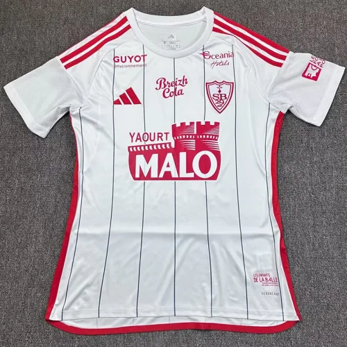 2025-26 Stade Brestois Away Fans Soccer Jersey