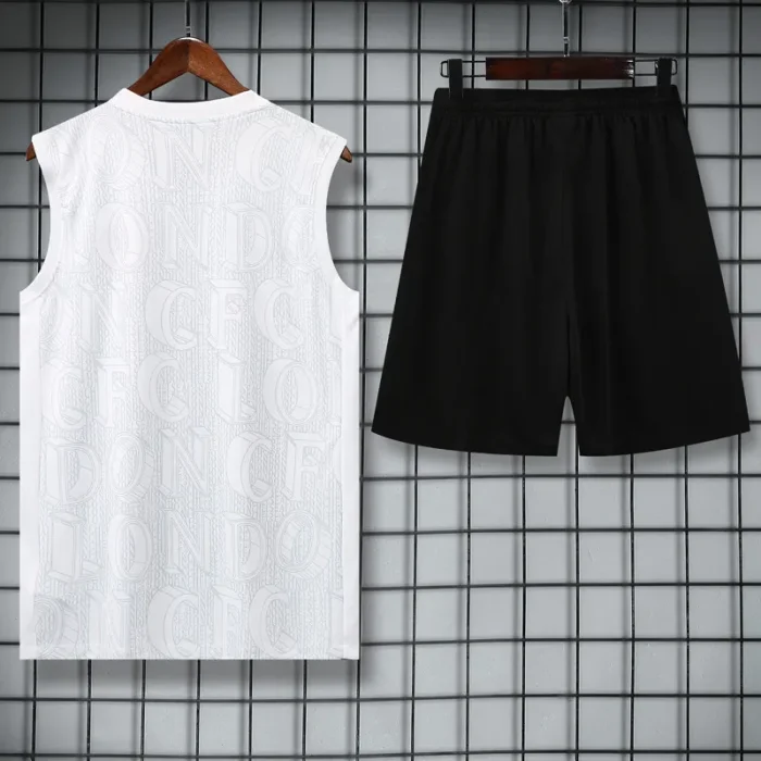 25-26 CHE White Tank top and shorts suit