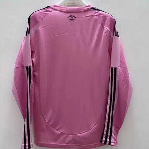 25-26 Inter Miami Home Long Sleeve Soccer Jersey (长袖)