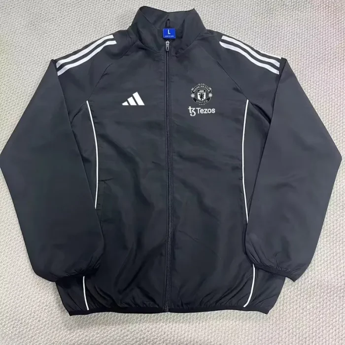 25-26 Man Utd Black Windbreaker