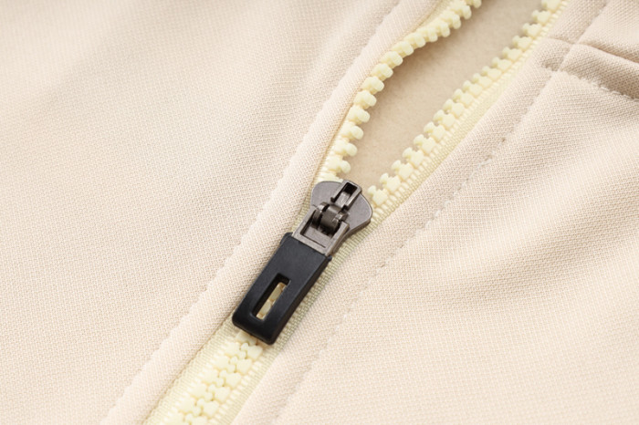 24-25 Argentina Beige Hoodie Half Pull Tracksuit #F592半拉连帽