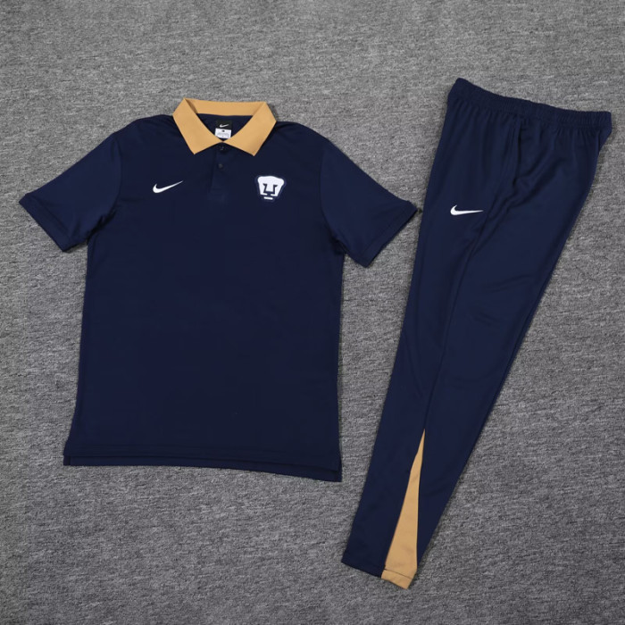 25-26 Pumas UNAM Royal blue Polo Tracksuit