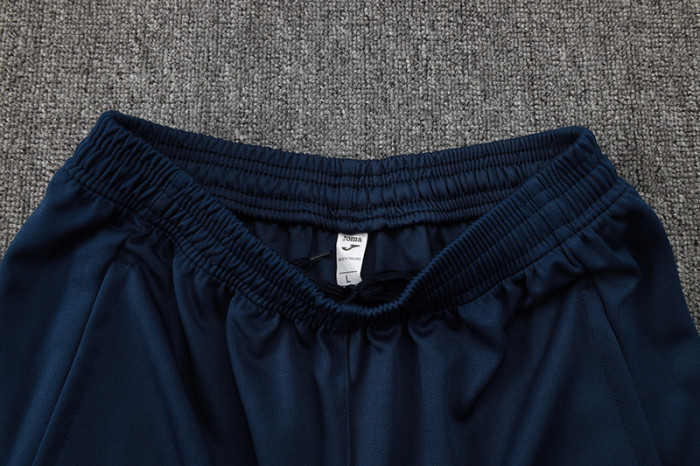 2024 JOM Royal blue Half Pull Tracksuit #2492(半拉链)