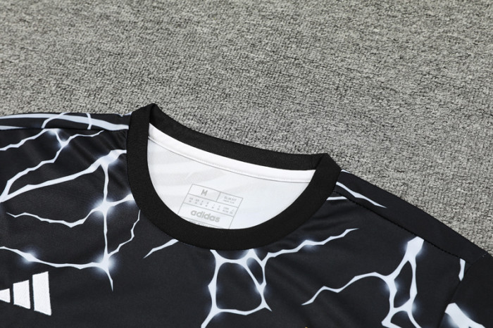 24-25 RMA Black white Training Short Suit #豹