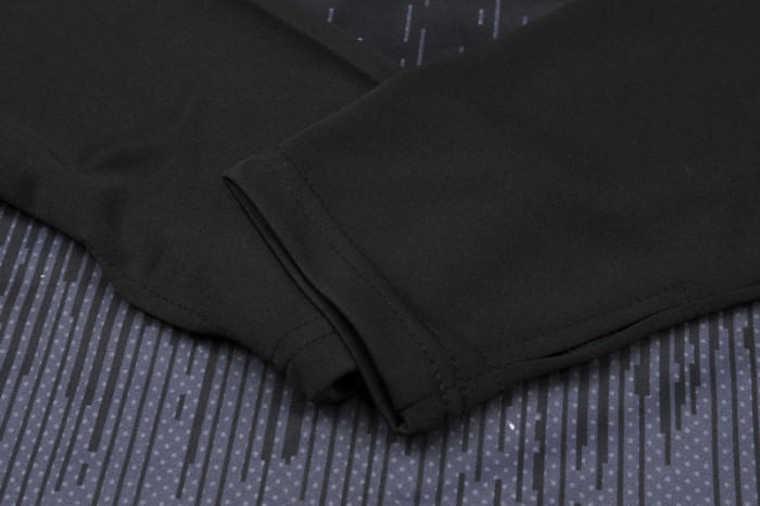 2024 NK Black Kids Half Pull Tracksuit (童装)(半拉链)