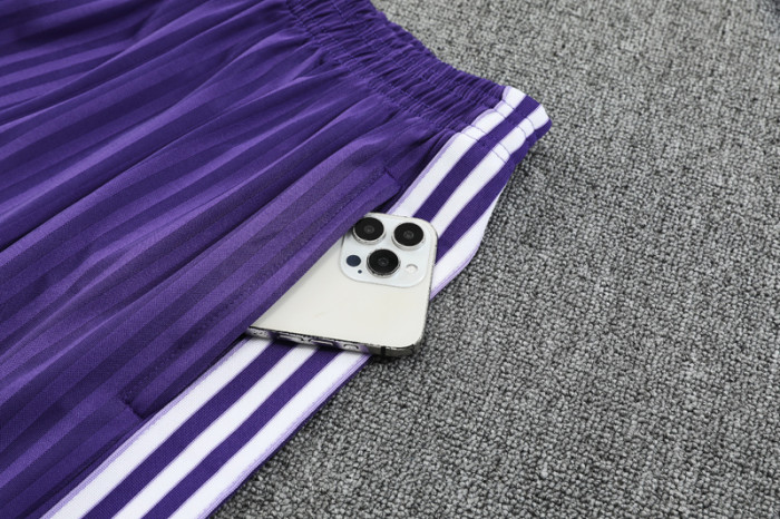 2025-26 RMA purple vest and shorts set