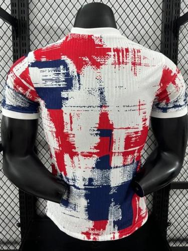 25-26 BAR Special Edition White Red Player Version Training Shirts