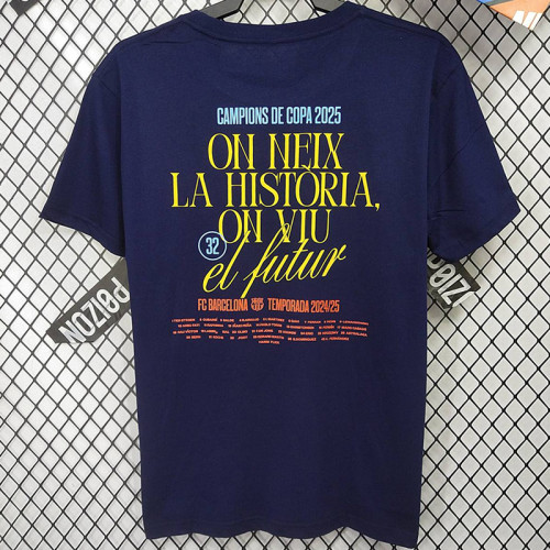 2025 BAR Royal blue CAMPIONs High Quality Casual T-Shirt (宝蓝)