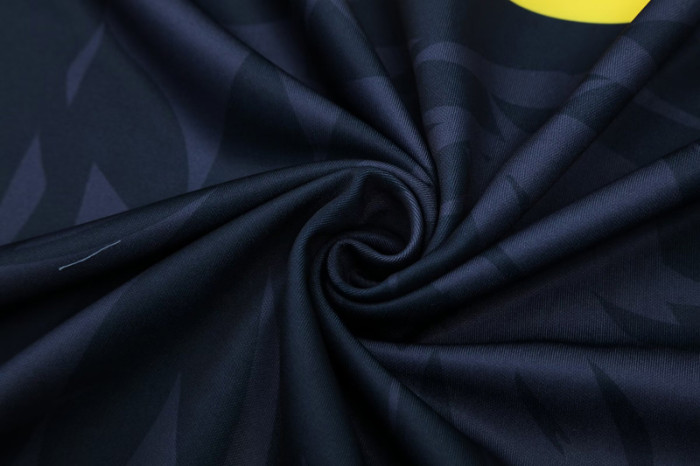 2025-26 Cameroon Royal blue Half Pull Tracksuit(半拉链）