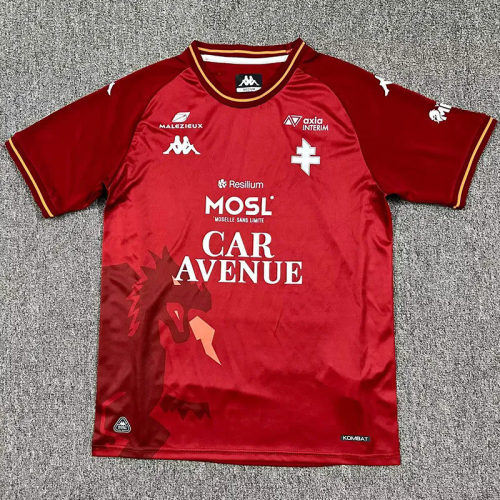 2025-26 Metz Home Fans Soccer Jersey