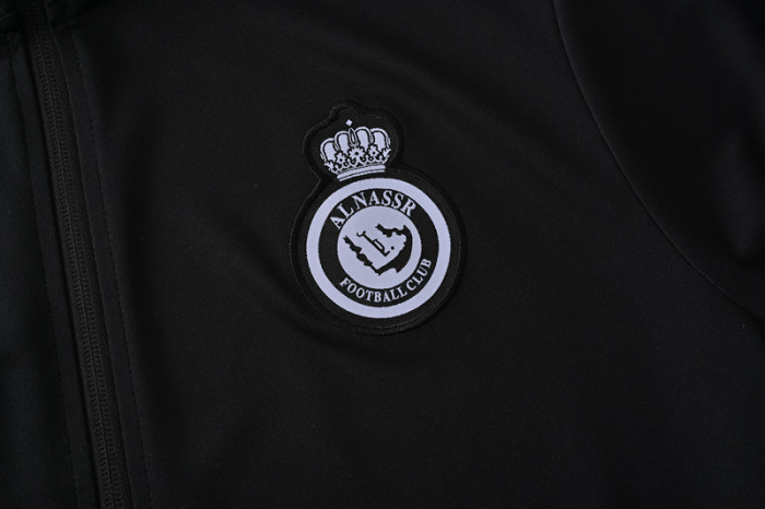 24-25 Al-Nassr Black Jacket Tracksuit