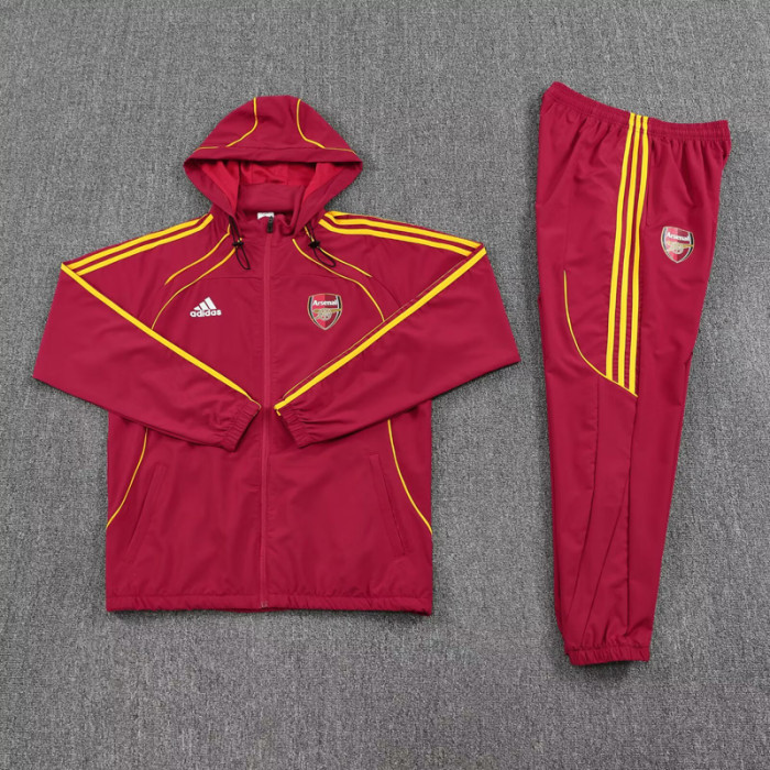 2025-26 ARS Jujube red Hoodie Jacket Tracksuit