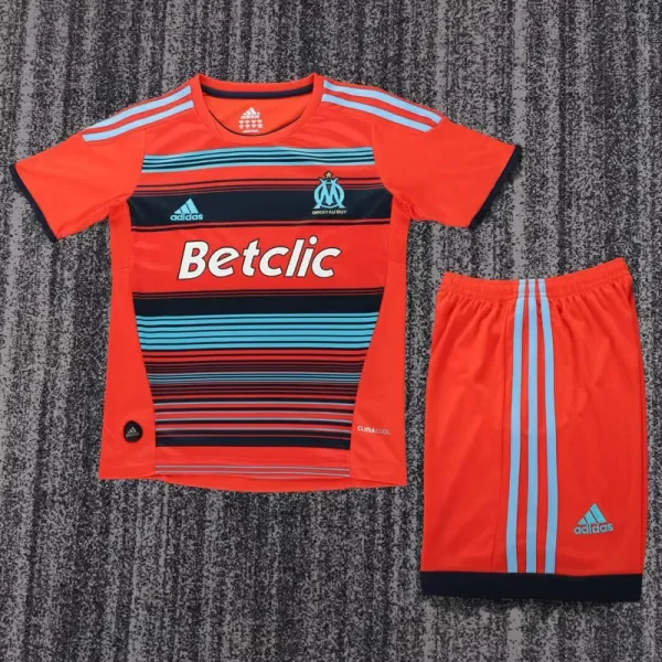 2011-2012 Marseille Away Kids Retro Soccer Jersey