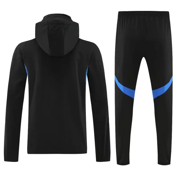 25-26 Man Utd Black Hoodie Jacket Tracksuit