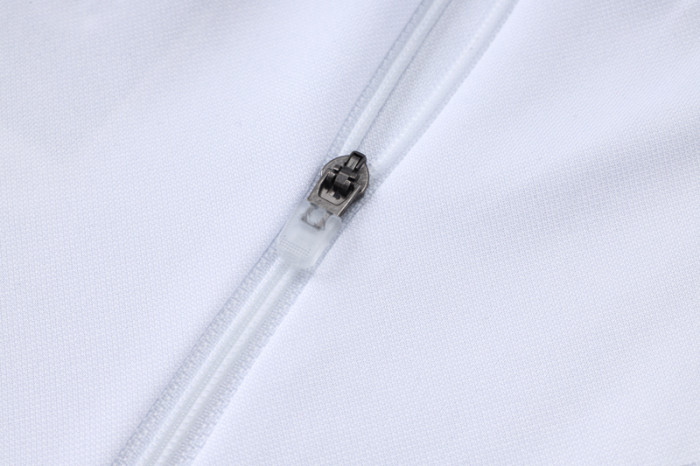2025-26 Man Utd White Kids Half Pull Tracksuit#E2553(童装)(半拉链)