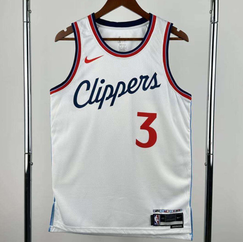 2024-25 Clippers PAUL #3 White City Edition Top QualityHot Pressing NBA Jersey