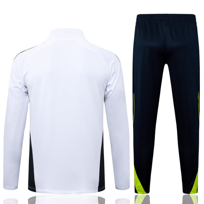 25-26 RMA White Half Pull Tracksuit #B2544(半拉链)