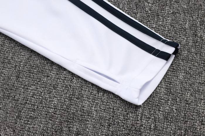 2025-26 RMA White Kids Half Pull Tracksuit #E2572(童)(半拉链)