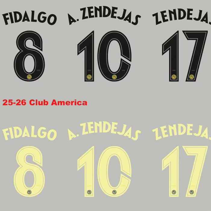 25-26 Club America Away Long Sleeve Player Version Soccer Jersey