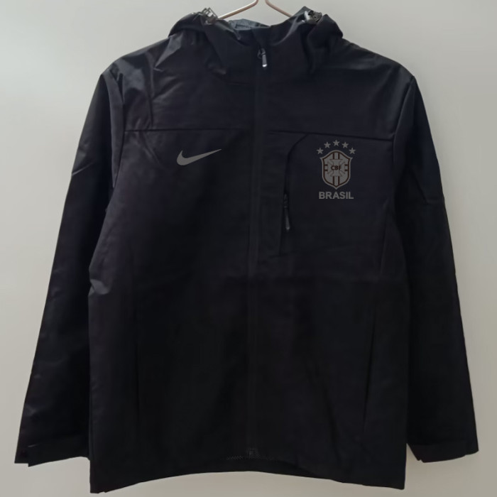 24-25 Brazil Black Windbreaker