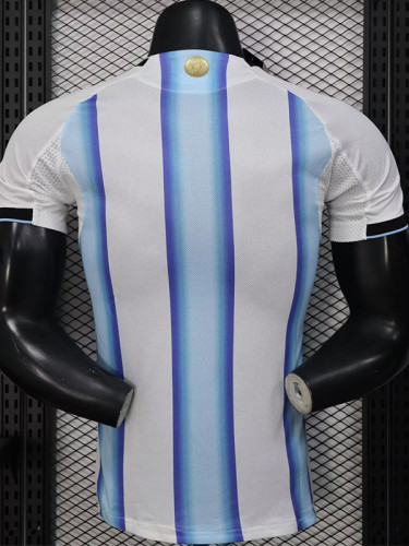 2025-26 Argentina Blue White Special Edition Player Version Soccer Jersey