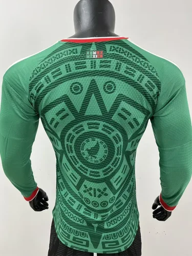 26-27 Mexico Home Long Sleeve Player Version Soccer Jersey (长袖球员)